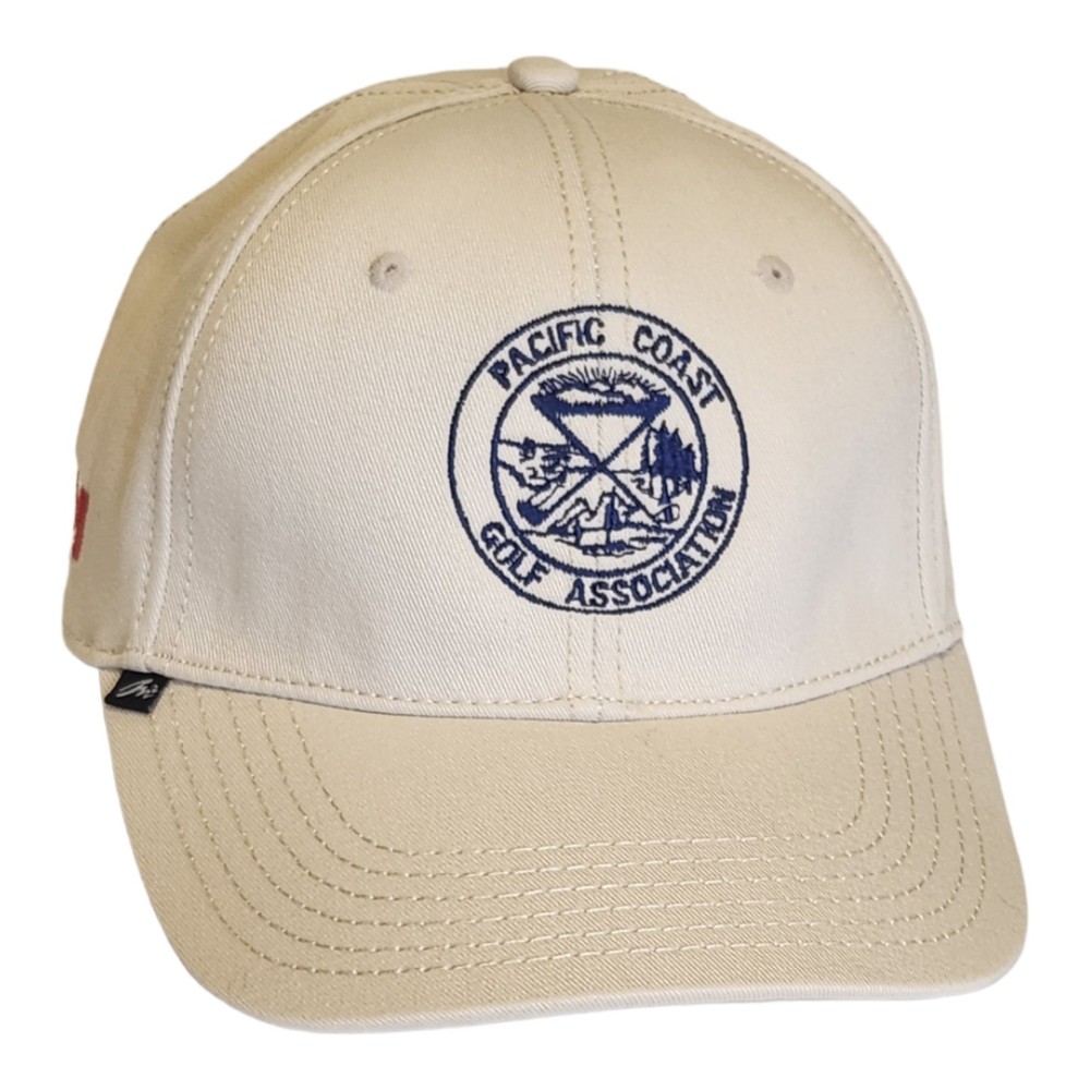Pacific Coast Golf Association Golf Hat Merkley Headgear Adjustable White